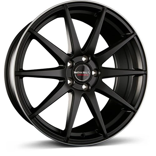 BORBET – Alloy Wheels, Width: 10.0, Diameter: 20 hole circle polished rim: 120, Color: Black matte - Image 1