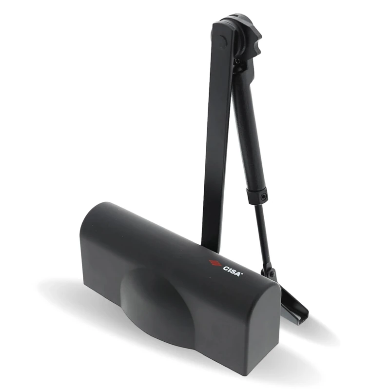 CISA C141603090 C1416-03-0 Door Closer, Matt Black, Max 80 kg
