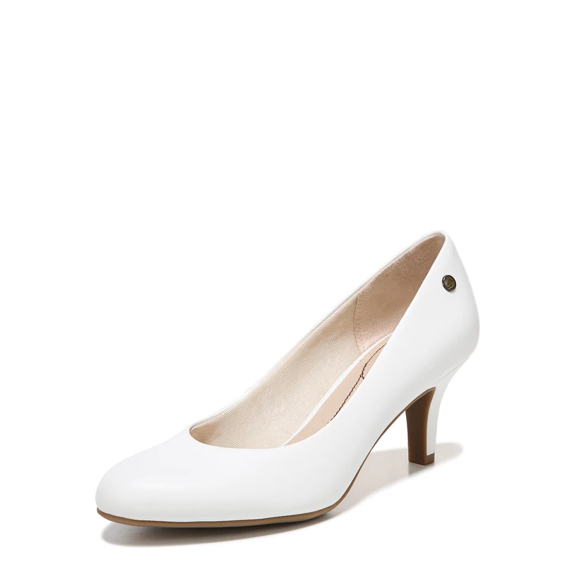 LifeStride Women's Parigi Pump, White, 8 W US