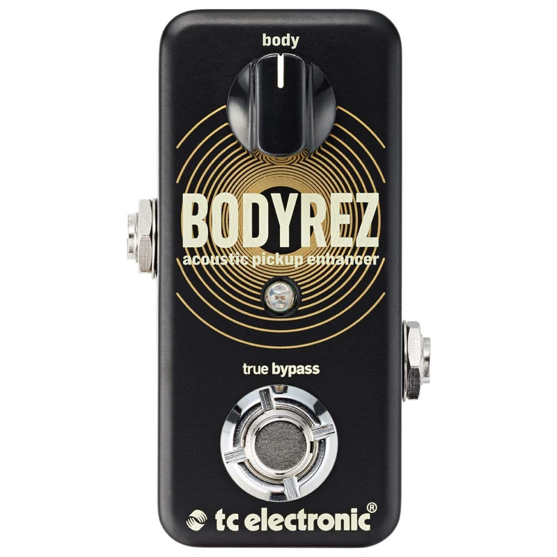TC Electronic BODYREZ ACOUSTIC PICKUP ENHANCER Ultra-Compact Acoustic Guitar Pedal for Acoustic Pickup Enhancement with Studio-Quality Tone and Feedback Suppression