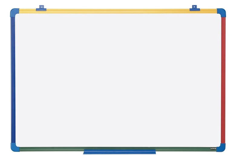 Bi-Office Schoolmate Whiteboard Lacquered Steel, 60 x 45 cm, White Surface, Plastic Frame