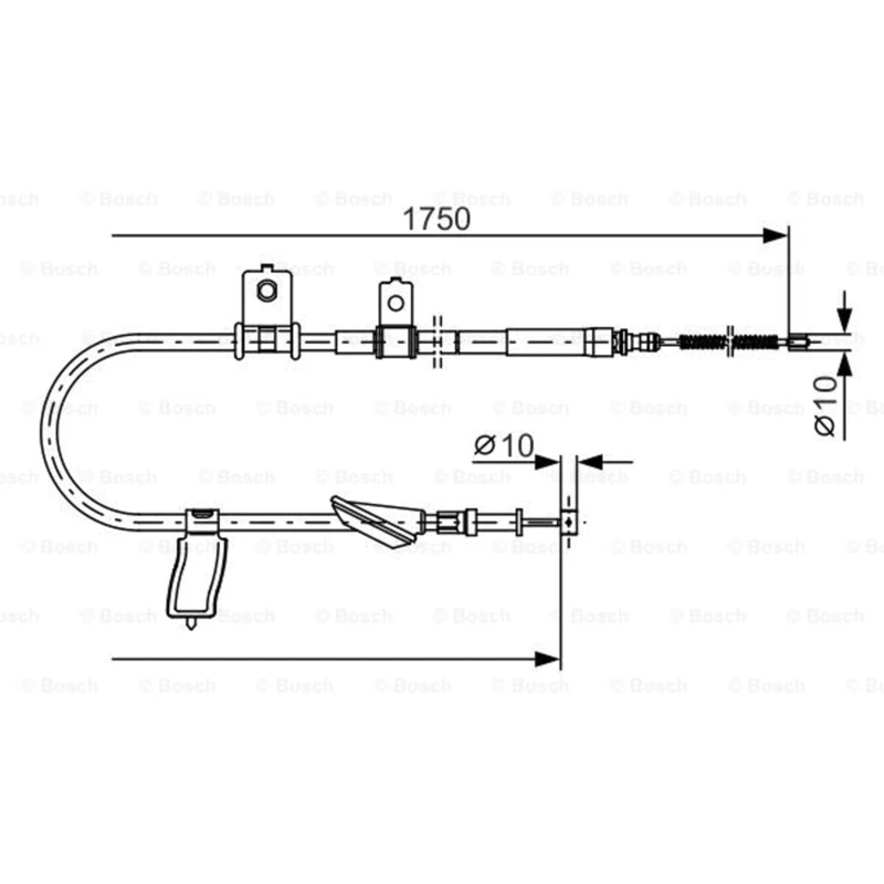 Bosch 1987482351 Brake Cable