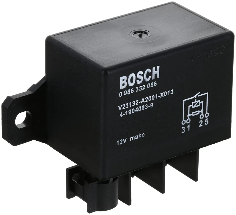Bosch 0986332086 Power Relay 12V 150A, IP5K4, Operating Temperature from -40 Degree to 100 Degree C, 5 Pin Relay