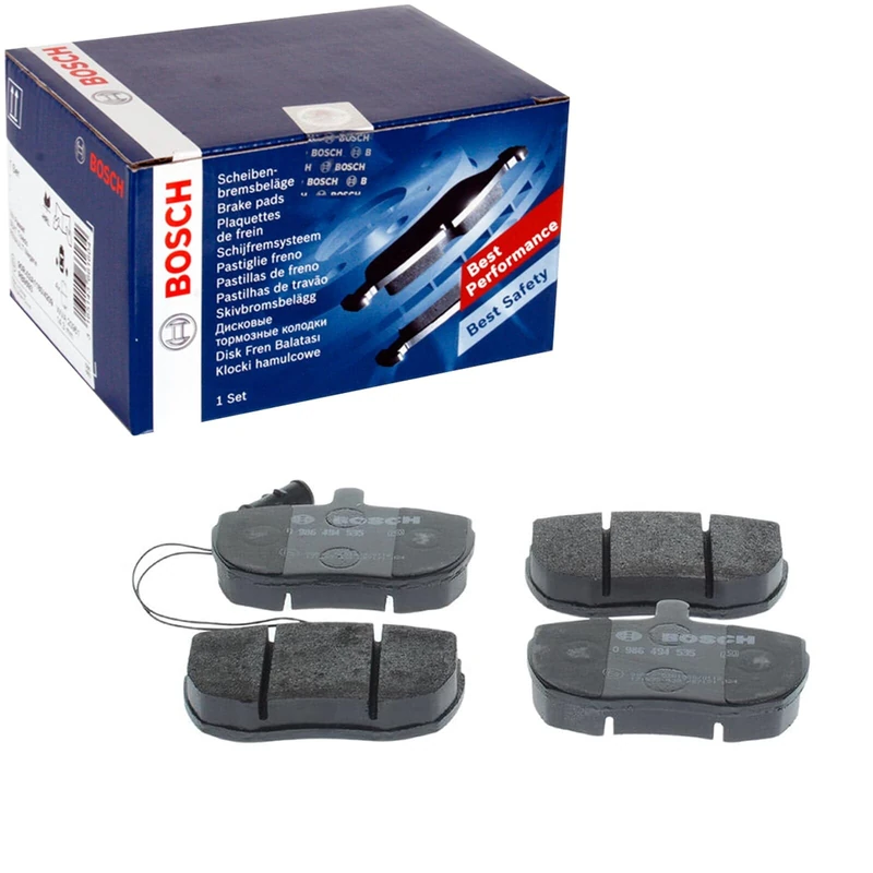 Bosch BP1456 - Brake Pads Car Front Axle - Bosch Quality - Reduced Noise and Dust - ECE-R90 Certified - Copper-Free - 1 Set of 4 Pads