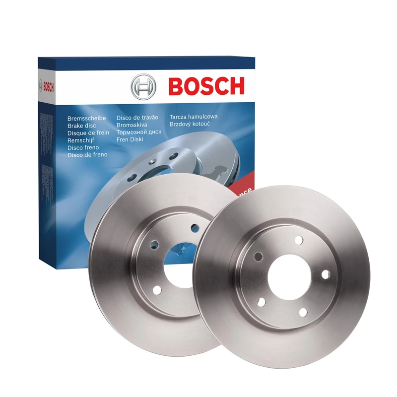 Bosch BD1715 Brake Disc Set - 279.6 mm Vented Discs - Front Axle - ECE-R90 Certified - Good Cooling, Reliable Braking, Corrosion Protection - 1 Set of 2 Discs