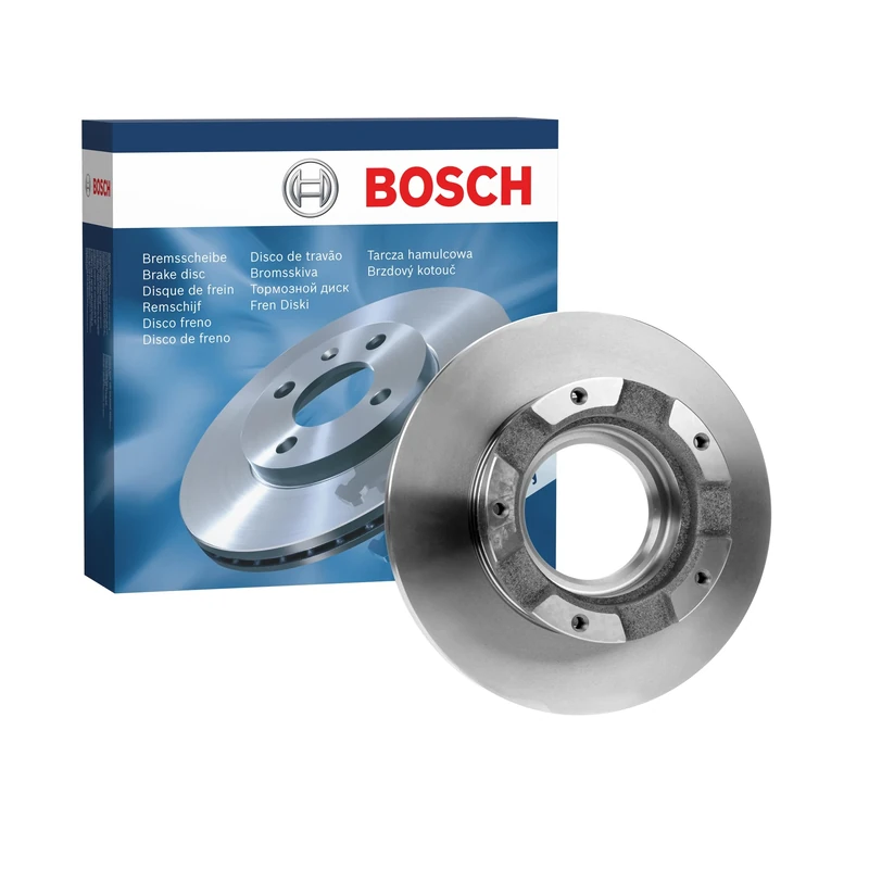 Bosch BD2122 Brake Disc - 288 mm Solid Discs - Rear Axle - ECE-R90 Certified - Reliable Braking, Stable Performance, Corrosion Protection - 1 Single Disc