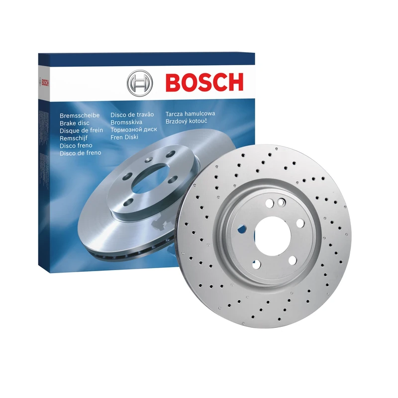 Bosch BD2131 Brake Disc - 320 mm Vented High-Carbon Disc - Front Axle - ECE-R90 Certified - Great Cooling and Noise Suppression, Advanced Corrosion protected - 1 Single Disc