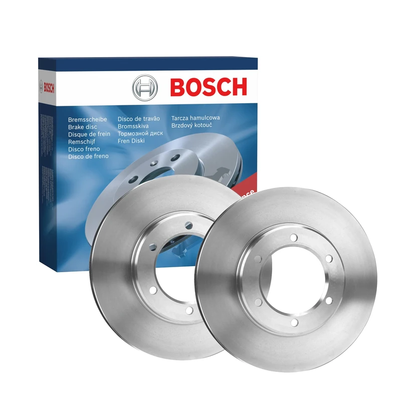 Bosch BD2155 Brake Disc Set - 285 mm Vented Discs - Front Axle - ECE-R90 Certified - Good Cooling, Reliable Braking, Corrosion Protection - 1 Set of 2 Discs