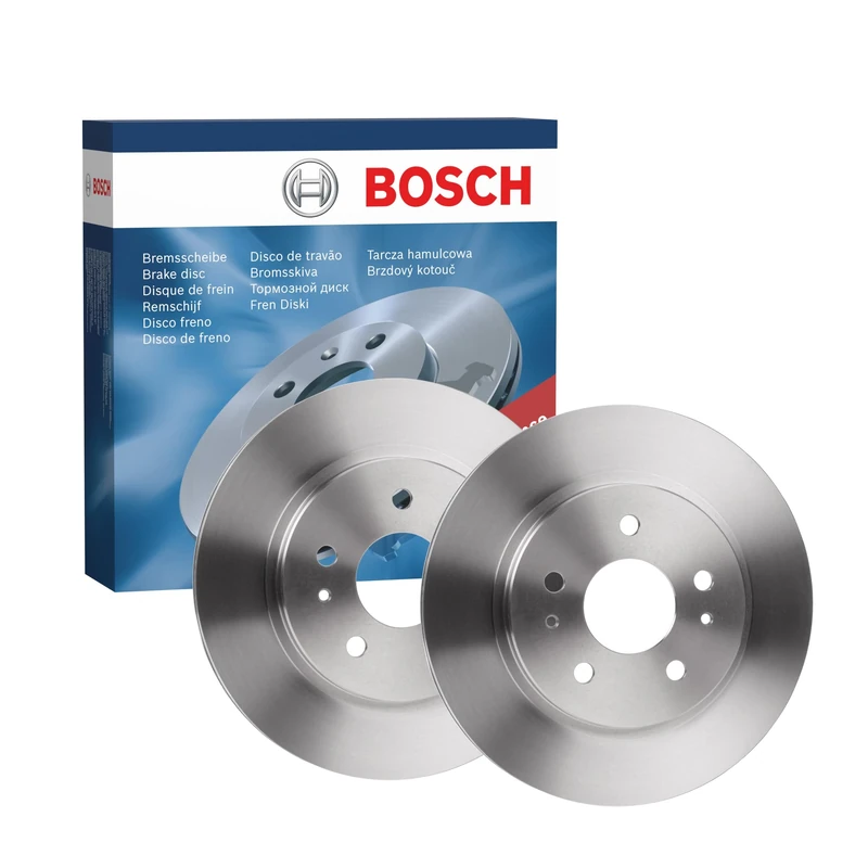 Bosch BD2158 Brake Disc Set - 287.2 mm Vented Discs - Front Axle - ECE-R90 Certified - Good Cooling, Reliable Braking, Corrosion Protection - 1 Set of 2 Discs