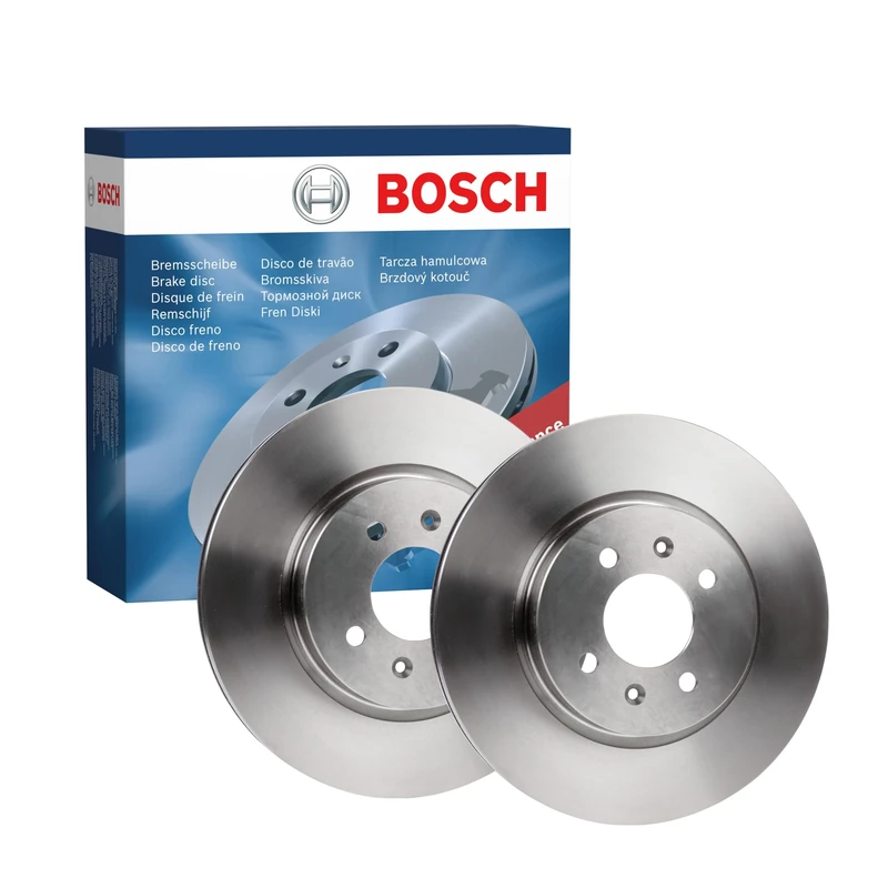 Bosch BD2006 Brake Disc Set - 280 mm Vented Discs - Front Axle - ECE-R90 Certified - Good Cooling, Reliable Braking, Corrosion Protection - 1 Set of 2 Discs
