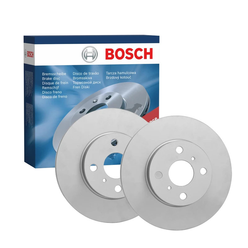 Bosch BD2061 Brake Disc Set - 255 mm Vented Coated Discs - Front Axle - ECE-R90 Certified - Great Cooling, Advanced Corrosion Protection - 1 Set of 2 Discs