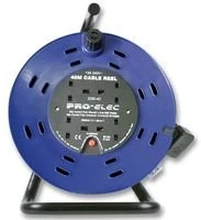 METAL FRAMED CABLE DRUM 12" 4X 13A 40M 2250-4-40M By PRO ELEC