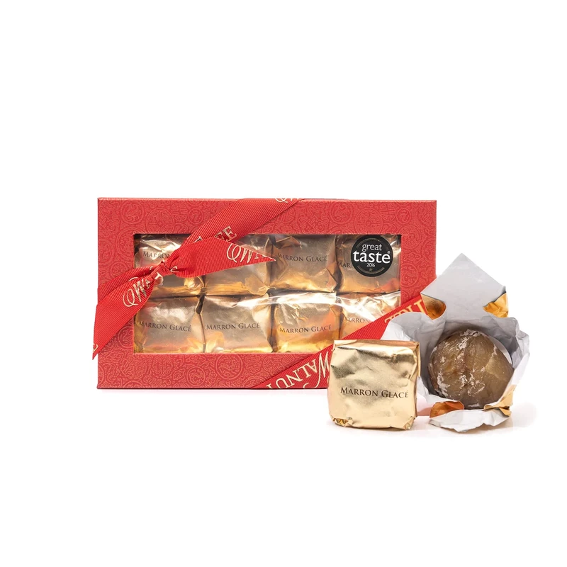 Walnut Tree – Marron Glacés Gift Box – Handpacked in the UK – Great Taste Award Winner – Suitable for Vegan, Vegetarian and Gluten Free Diets – Luxury Gift Selection, Birthday, Anniversary – 200g