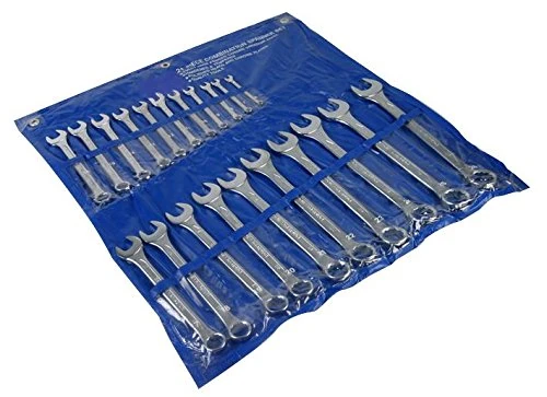 Duratool D02323 Metric Combination Spanner Set – 21 Piece (6 mm–26 mm) - Image 1
