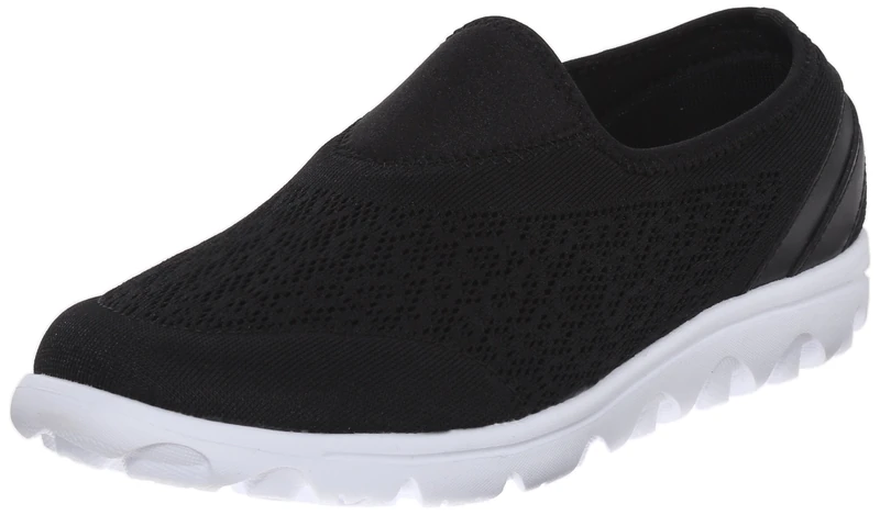 Propét Men's TravelActiv Slip-on Casual Shoes, Black, 8.5 UK - Image 1
