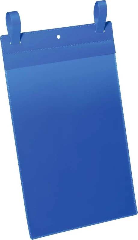 Durable Document Pocket with Straps A4 Portrait, Pack of 50 Pieces, Dark Blue