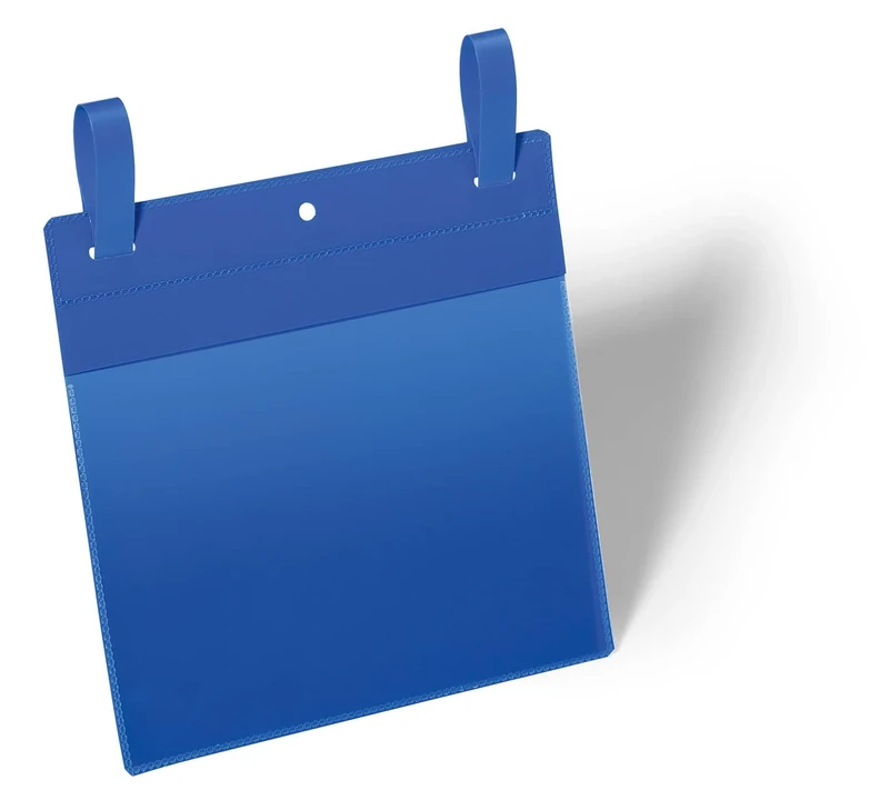 Durable Document Pocket with Straps A5 Landscape, Pack of 50 Pieces, Dark Blue
