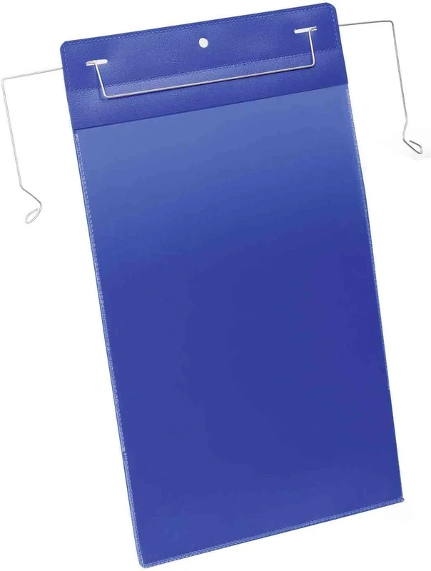 Document Pocket with Wire Hanger A4 Portrait, Pack of 50 Pieces, Dark Blue