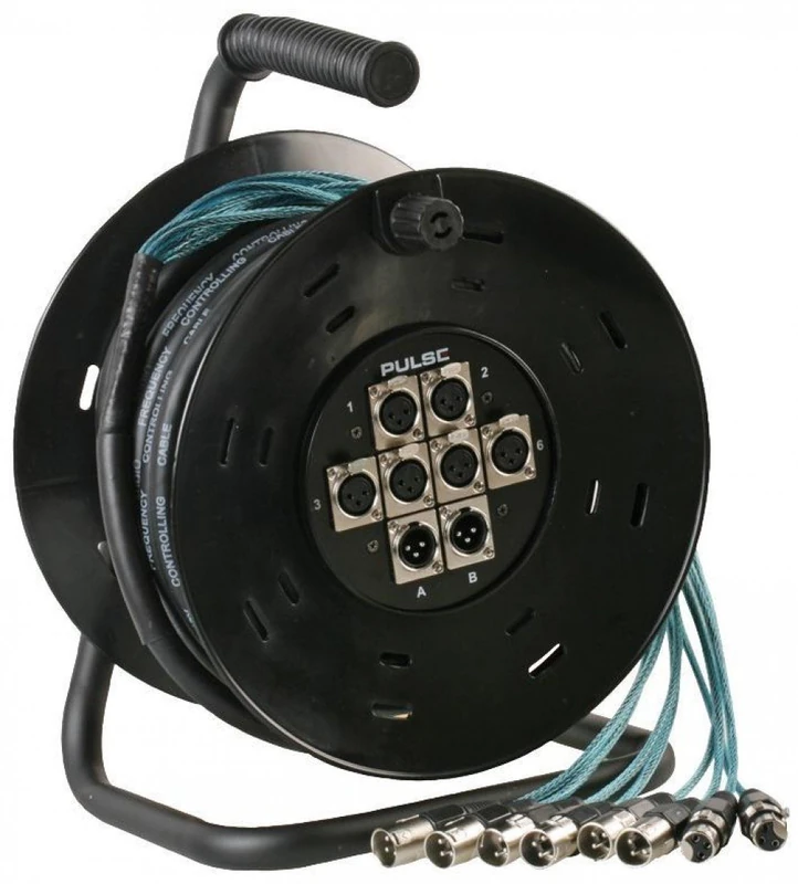 XLR MULTICORE, DRUM, 8WAY 6/2 25M PLS00407 By PULSE - Image 1