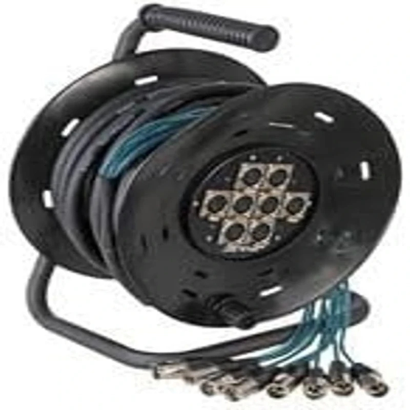 PULSE PLS00035 8 Way XLR Multicore Drum Stage Box, 25m