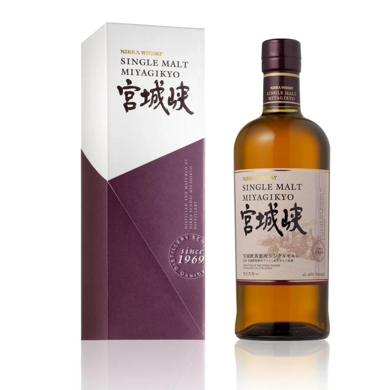 Nikka Miyagikyo Single Malt Japanese Whisky | 70 cl | 45 percent | Notes of Citrus and Spices with Sherry Influence | Perfect for Gifting