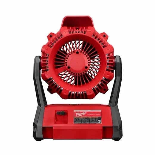 Milwaukee M18 JOBSITE Fan, Black|Red and Black|Red