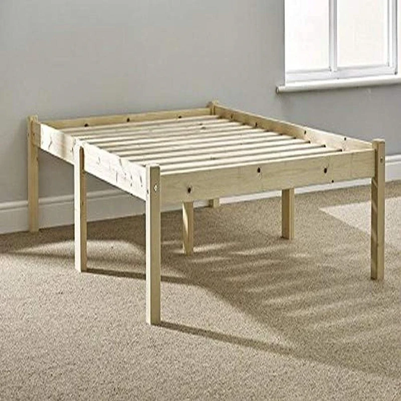 STRICTLY BEDS&BUNKS Avon Pine Bed Frame including Sprung Mattress (15cm), 4ft 6 Double