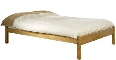 Strictly Beds and Bunks - Avon Pine Studio Double Bed Frame including Sprung Mattress (15cm), 5ft Kingsize