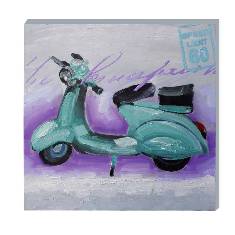 EMDE Blue Scooter Canvas