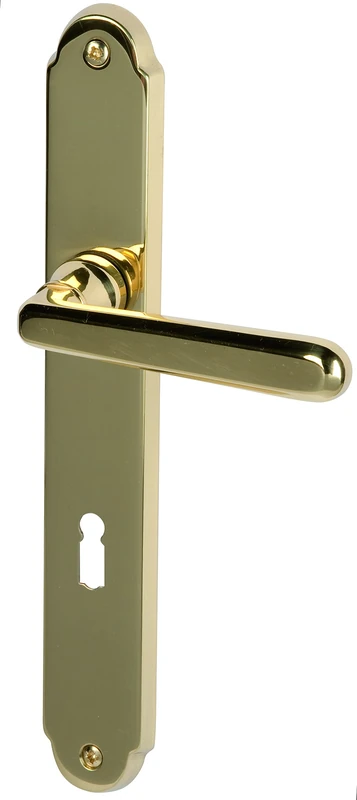 ALPERTEC Vienna LS Polished Brass Door Handle Set Door Fittings Door Handle – for Internal Doors – 32330013 - Image 1