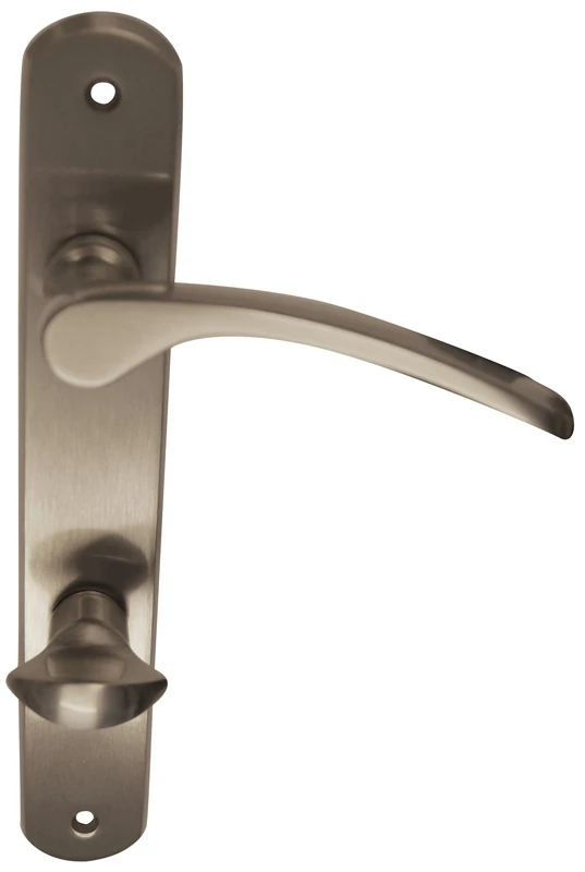 ALPERTEC Amos LS Brass – Stainless Steel Colour 32740353 for Bathroom Doors Bathroom Door Handle Set Door Fittings Door Handle - Image 1