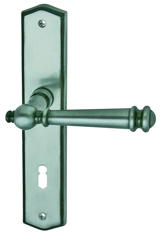 ALPERTEC Mount Blance LS Brass Coloured – for Interior Doors Door Handle Set Door Fittings Door Handle, Steel Grey, 32873003