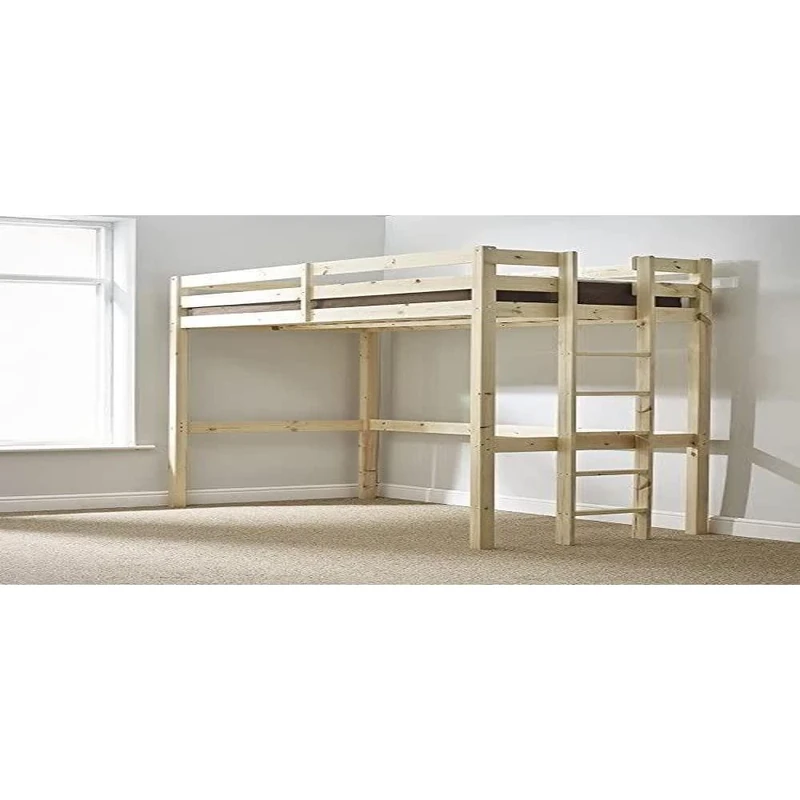 Strictly Beds and Bunks LimitedHigh Sleeper Loft Bunk Bed with Sprung Mattress, 2ft 6 Single