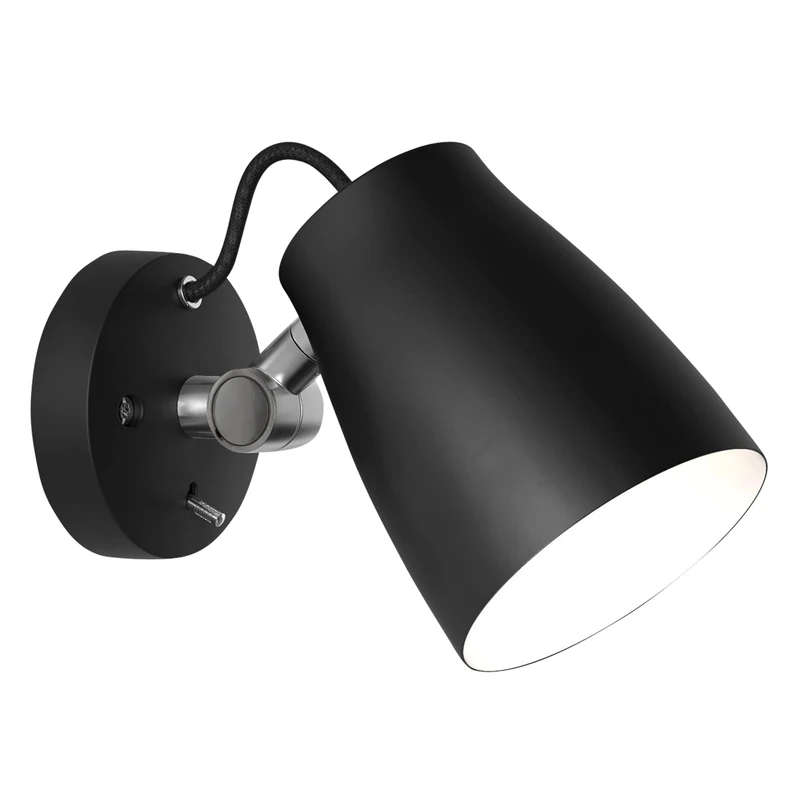 Astro Atelier Wall Indoor Wall Light (Matt Black), LED E27/ES Lamp, Designed in Britain - 1224013-3 Years Guarantee