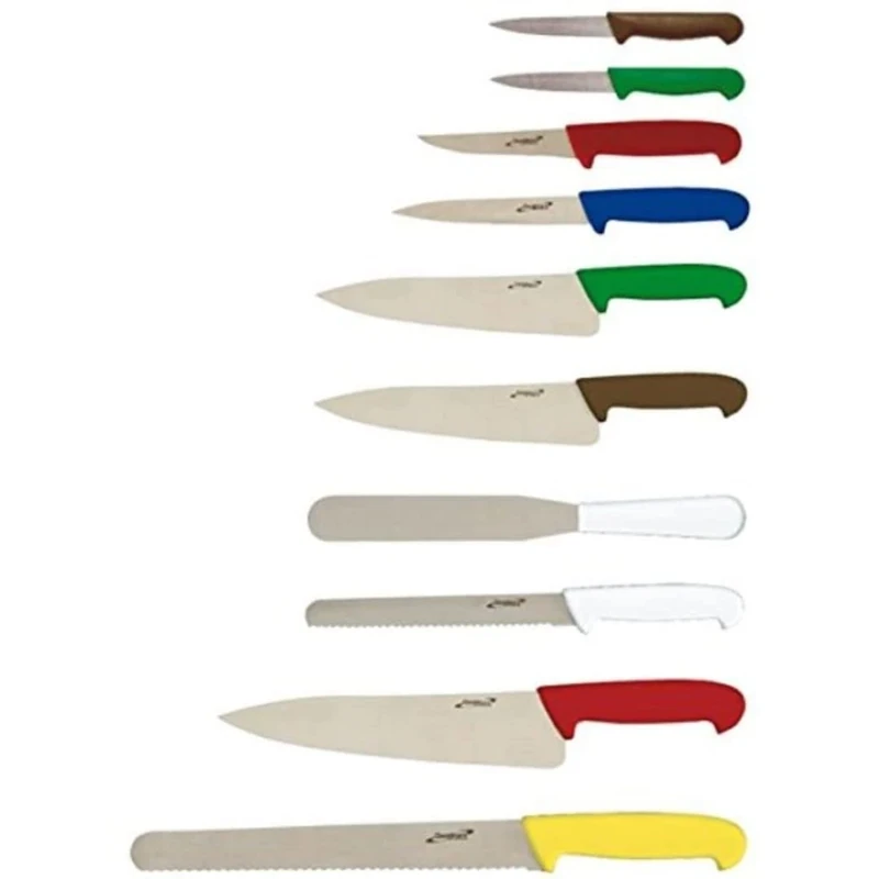 Genware NEV-KCASECOL10 Knife Case Set, Colour Coded (Pack of 10)