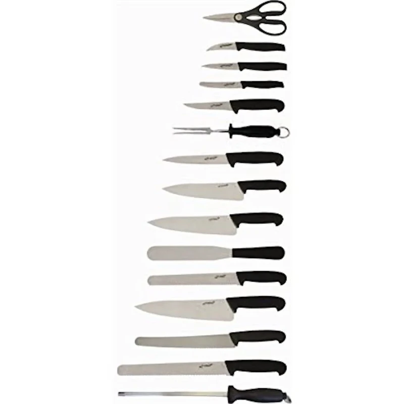 Genware NEV-KNIFESET15 Deluxe Knife Set (Pack of 15)
