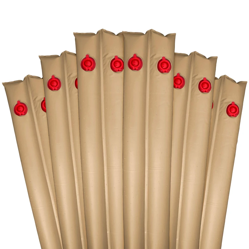 Robelle 3811-TAN-06 Pool Cover Weights, 6-Pack, 10 ft. Tan Double Chamber, 16 Gauge