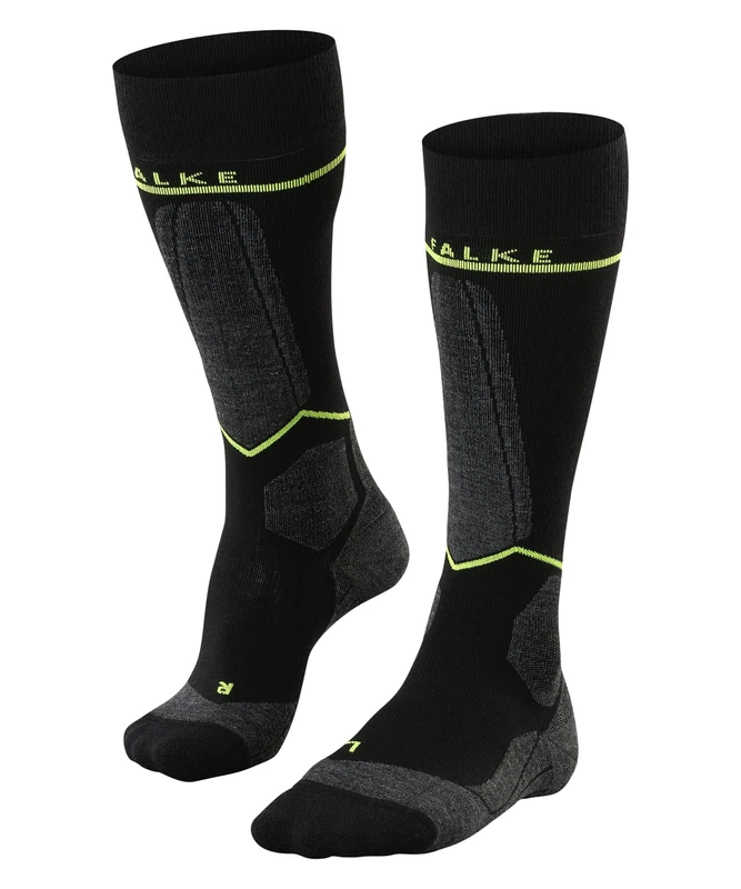 FALKE Men's SK Energizing Wool Ski Socks Without Cushioning Ultra-Thin With Compression Breathable Quick-Drying Climate-Regulating Odour-Neutralising Functional Yarn 1 Pair