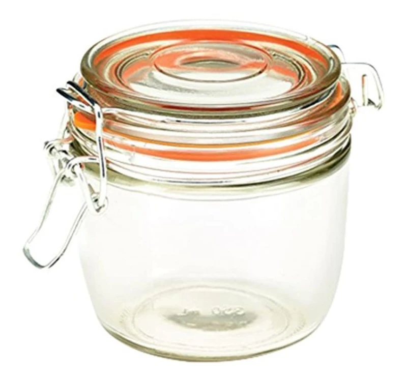Genware NEV-TJ-XL Glass Terrine Jar, 350 mL, 9.5 cm x 8.1 cm