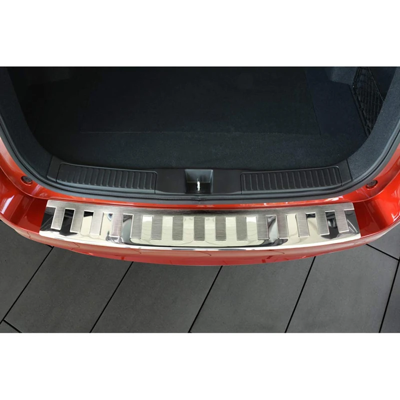 Avisa Stainless Steel Rear Bumper Protector Compatible with Honda Civic Tourer 2014- 'Ribs'