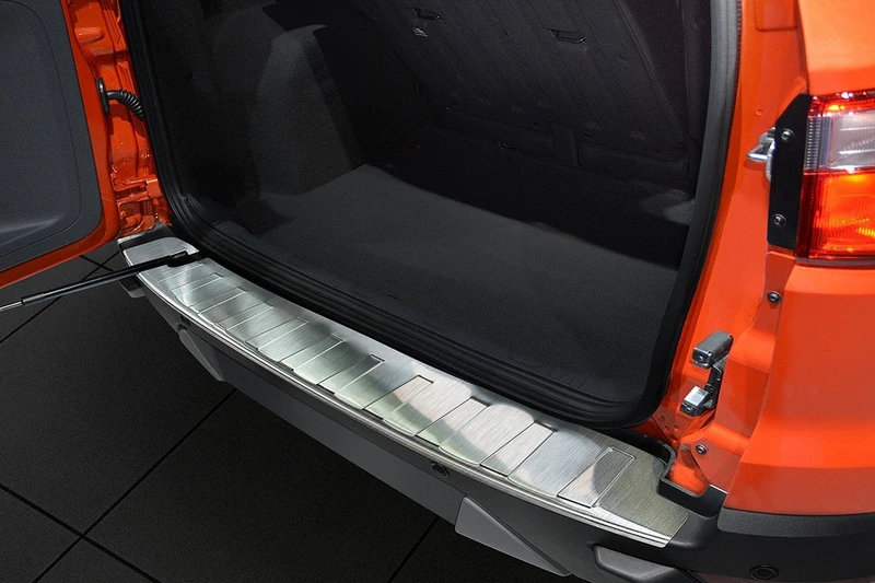 Avisa Stainless Steel Rear Bumper Protector Compatible with Ford Ecosport II 2012- 'Ribs'