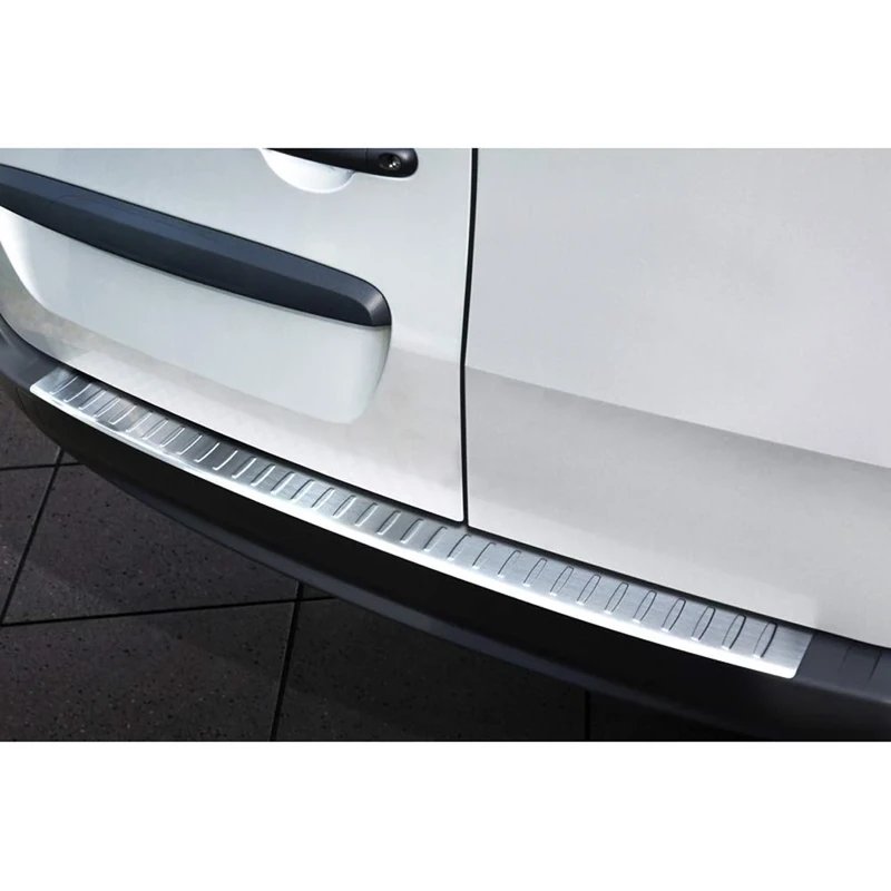 Avisa Stainless Steel Rear bumper protector compatible with Mercedes Citan 2012-2021 & Renault Kangoo 2008-2021 'Ribs'