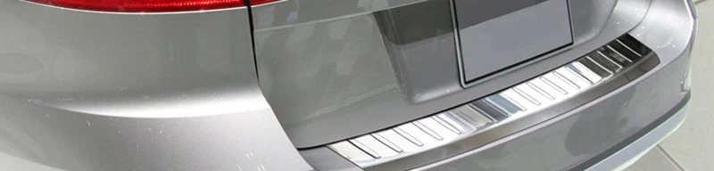 Avisa Stainless Steel Rear Bumper Protector Compatible with Volkswagen Passat Alltrack 2012- 'Ribs'