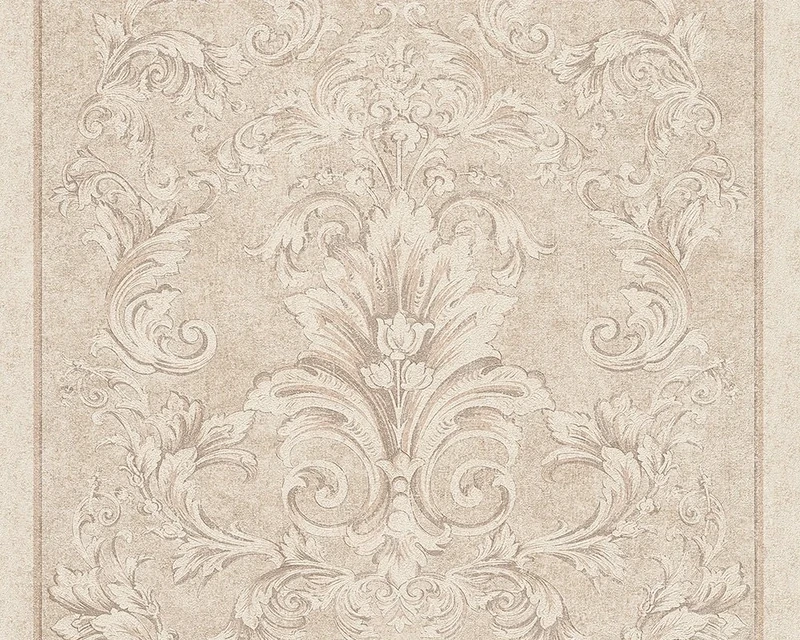 Baroque Wallpaper with Ornaments Versace 2 Non-Woven Wallpaper 10.05 m x 0.70 m Beige Made in Germany 962162 96216-2