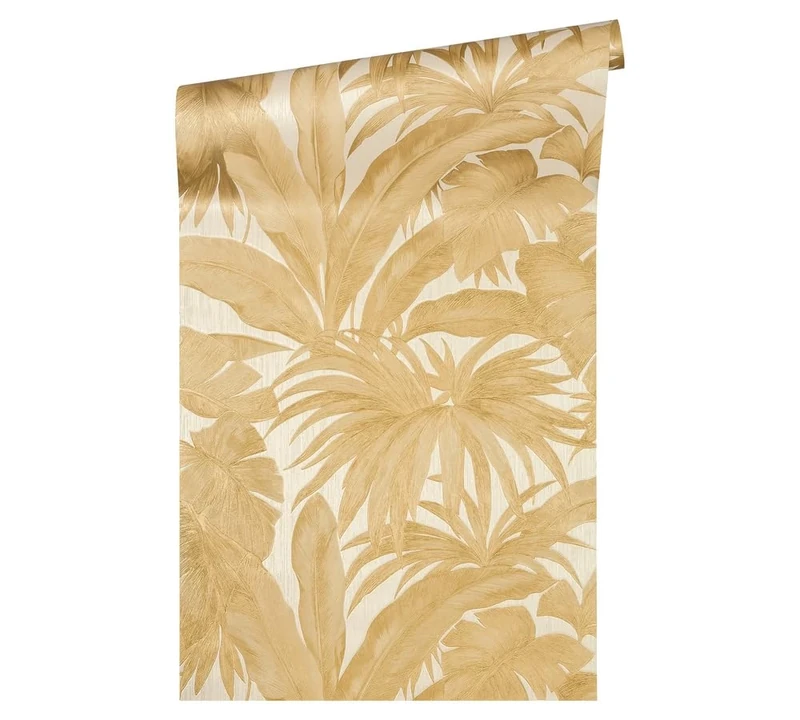 Jungle Wallpaper Versace 2 Non-Woven Wallpaper 10.05 m x 0.70 m Gold Creme Made in Germany 962404 96240-4