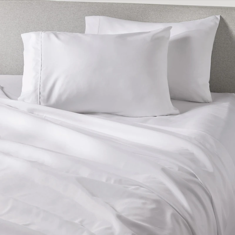 PeachSkinSheets Cooling Bed Sheets for Hot Sleepers - Ultra-Soft Breathable Peachskin Performance Fabric™, Moisture-Wicking, Deep Pocket Sheet Set, Oeko-TEX®, (Full Size, Classic White)