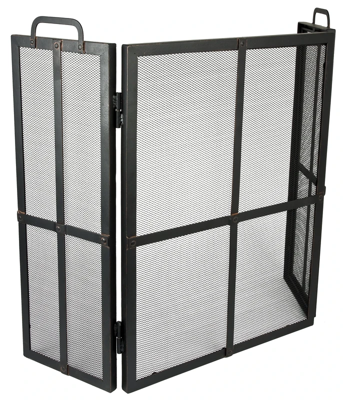 Ivyline IRFSSU 24 cm Width x 50.5 Diameter x 71 cm Height Iron Fire Screen Surround