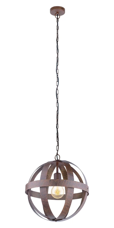 EGLO 49482 WESTBURY Pendant Light in Rust-Coloured Steel