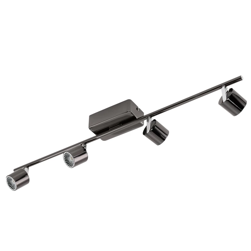 EGLO MAURANO Spotlight Ceiling Light 4-Bulb Die-Cast Aluminium Built-in 5 W Nickel-Nero Chrome