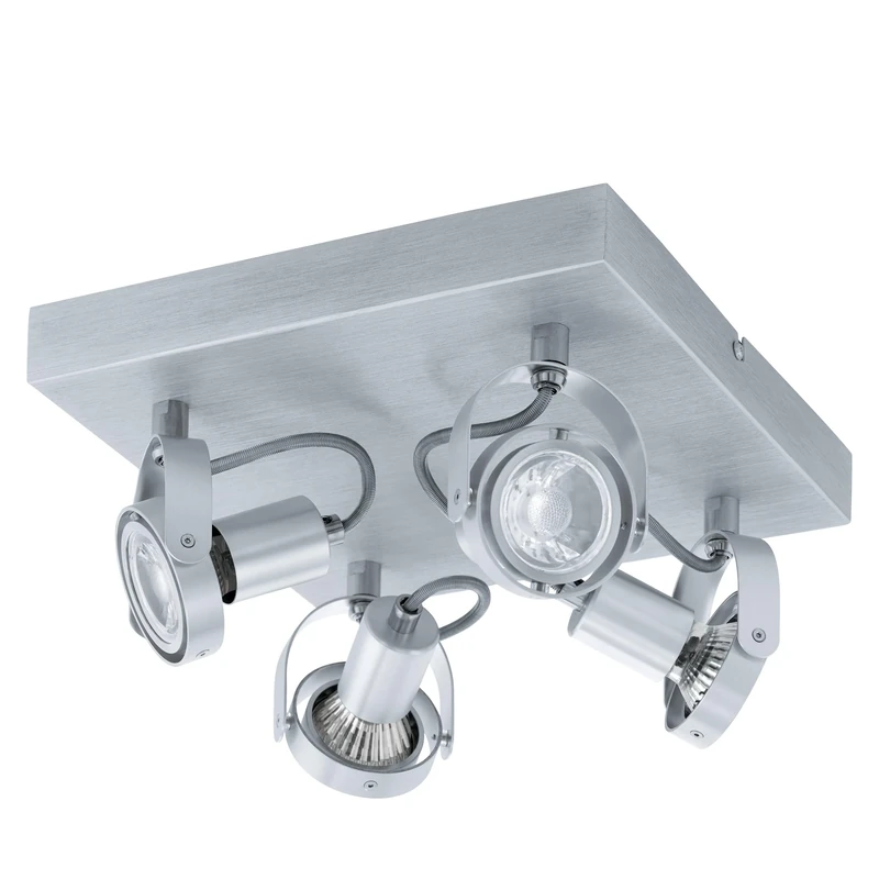 Eglo Ceiling Light, Silver